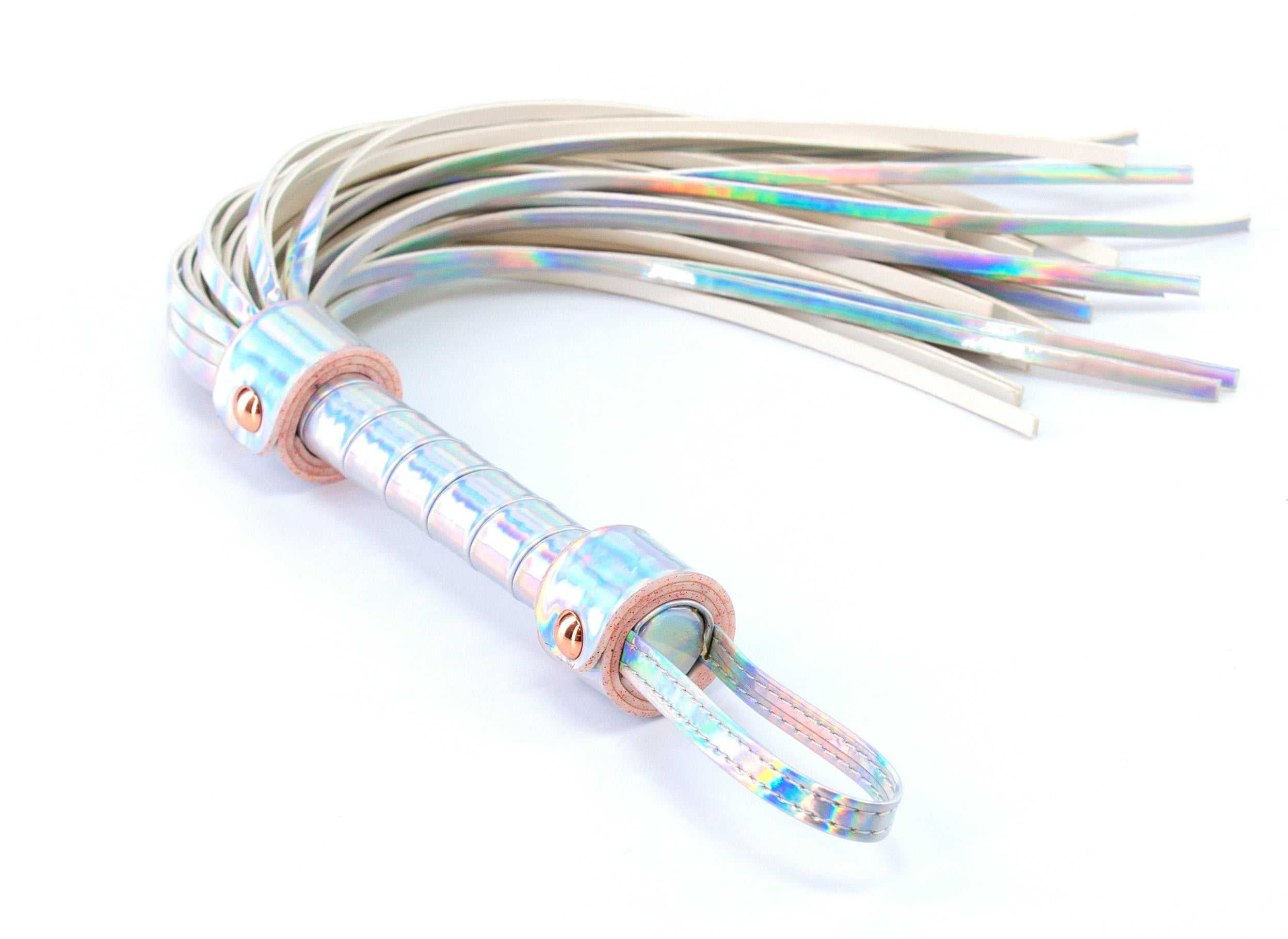 Cosmo Bondage - Flogger - Rainbow Luxe Ember Essentials