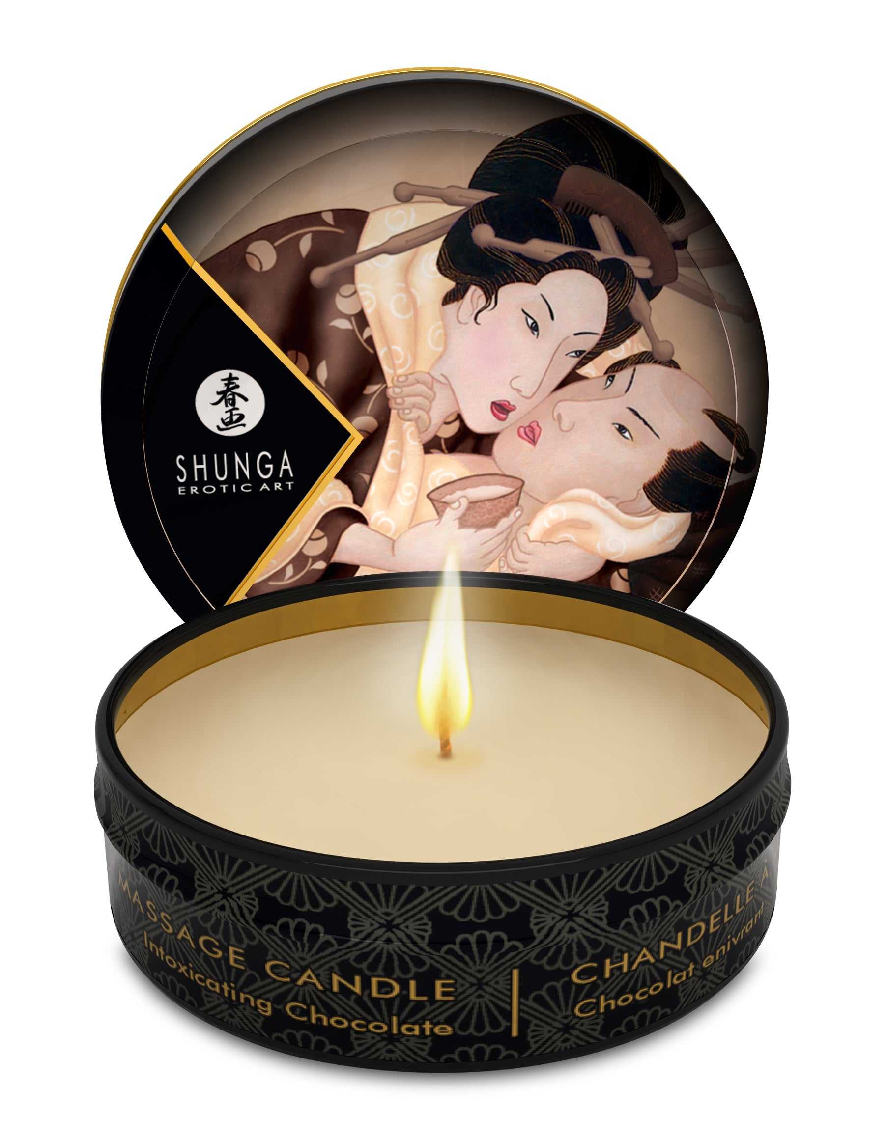Mini Massage Candle - Excitation - Intoxicating Chocolate - 1 Fl. Oz. Luxe Ember Essentials