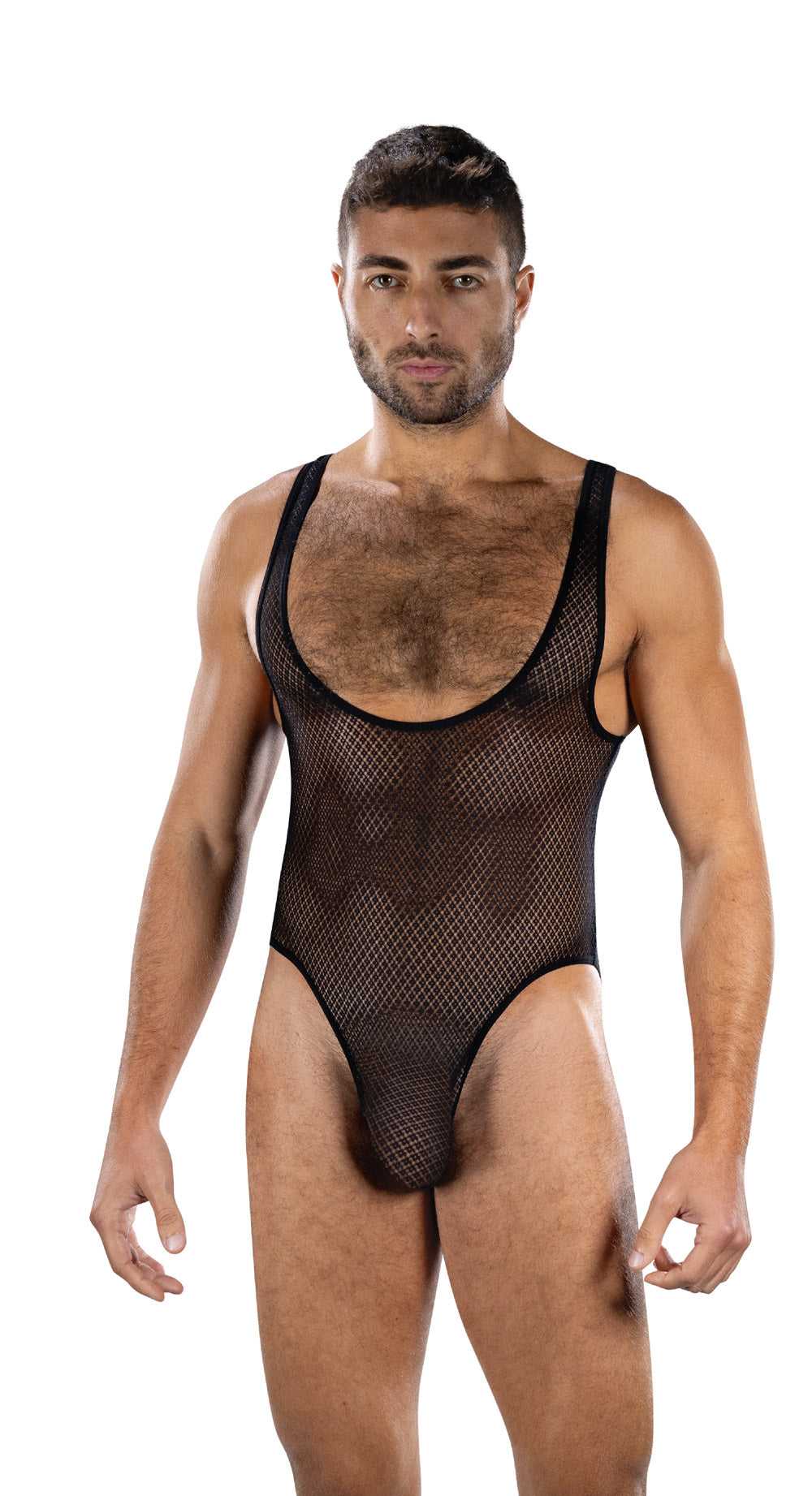 Fierce Deep v Mesh Bodysuit - Os - Black Luxe Ember Essentials