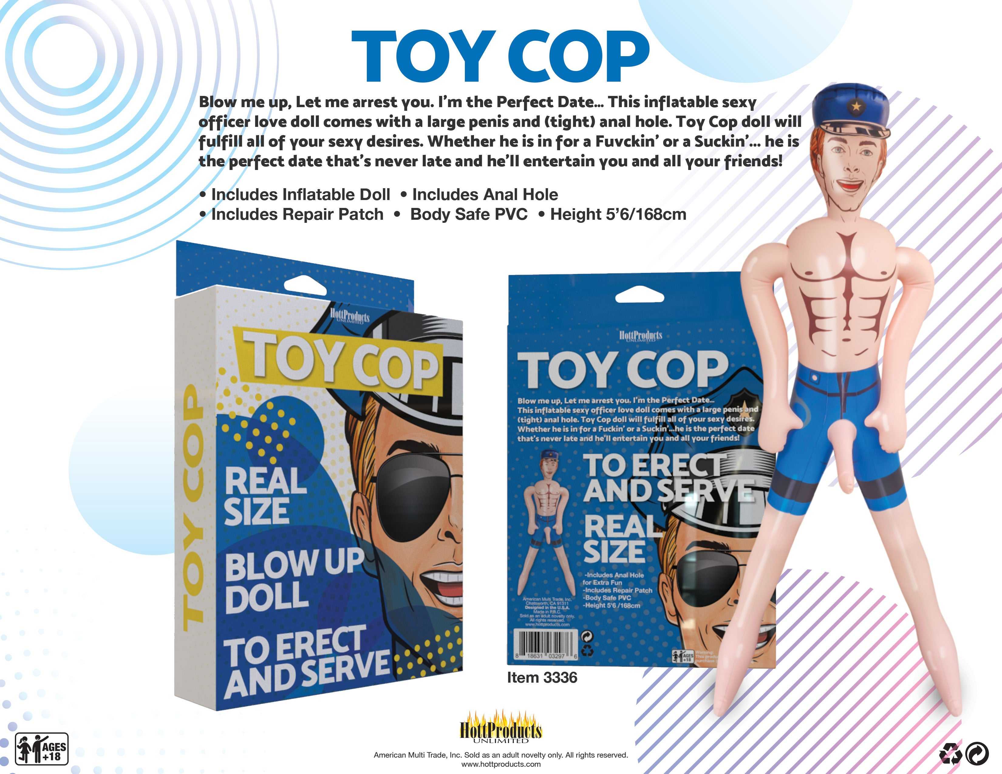 Cop - Inflatable Party Doll Luxe Ember Essentials
