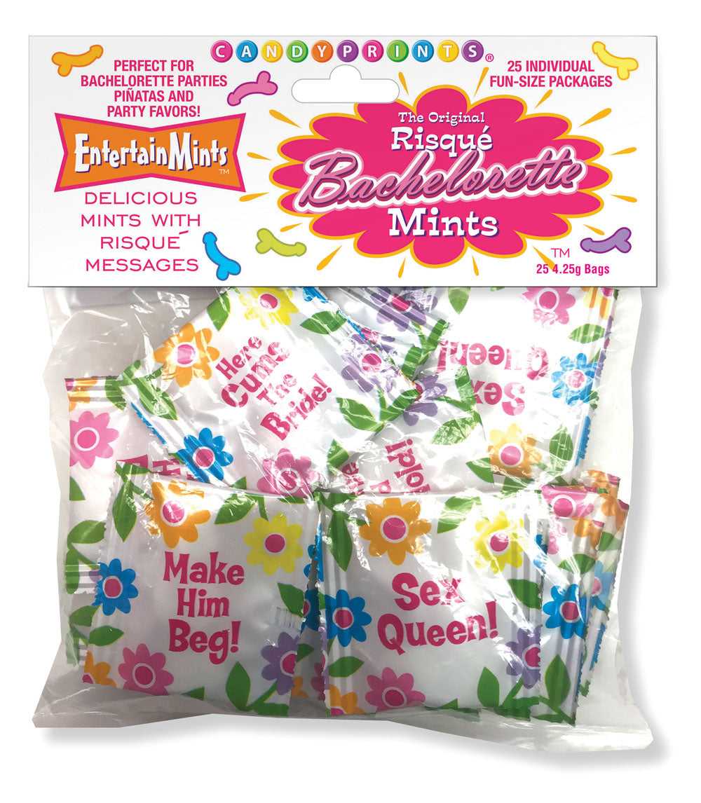Risque Bacherlorette Mints - 25 Individual Fun Size Packages Luxe Ember Essentials
