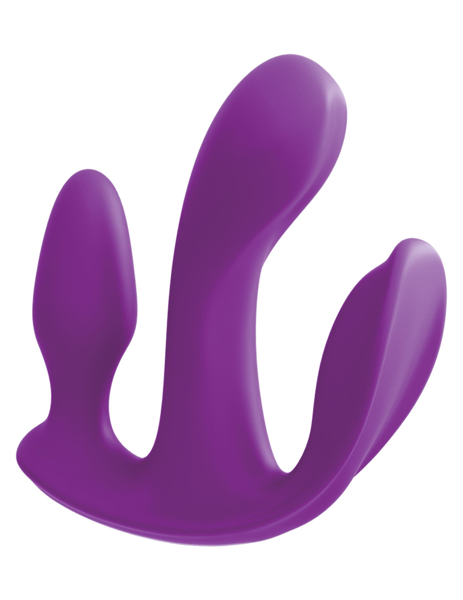 Threesome Total Ecstay Silicone Vibrator - Purple Luxe Ember Essentials