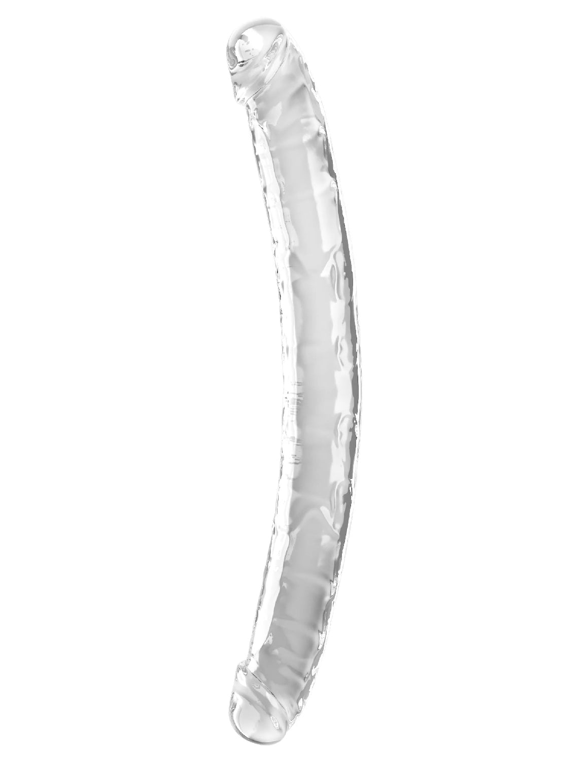 18 Inch Double Dildo - Clear Luxe Ember Essentials
