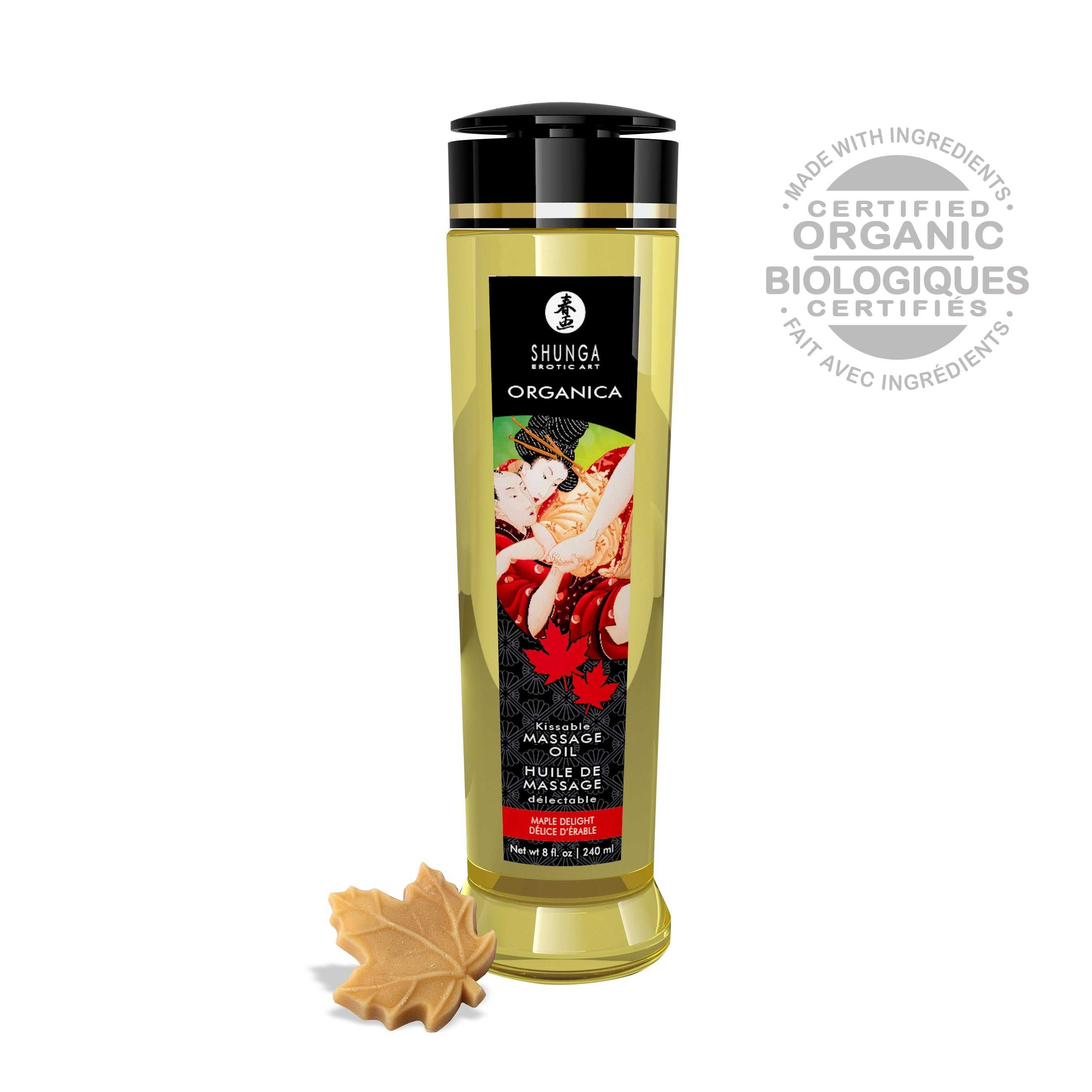 Organica Massage Oils - Maple Delight - 8 Fl. Oz. Luxe Ember Essentials