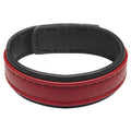 Leather and Velcro Cock Ring - Red Luxe Ember Essentials