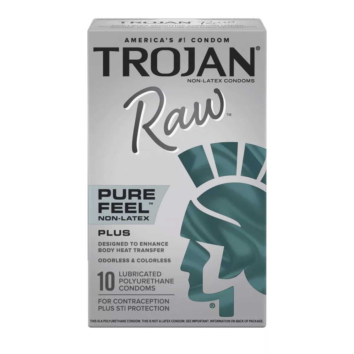 Trojan Raw Non-Latex 10 Pack Luxe Ember Essentials