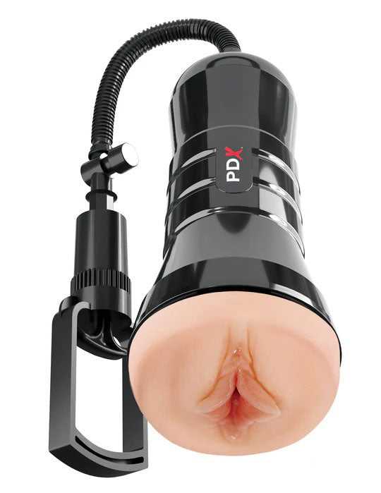 Pdx Extreme Wet Pussies Super Sucker XXL Stroker - Light Luxe Ember Essentials