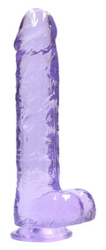 9 Inch Realistic Dildo With Balls - Purple Luxe Ember Essentials