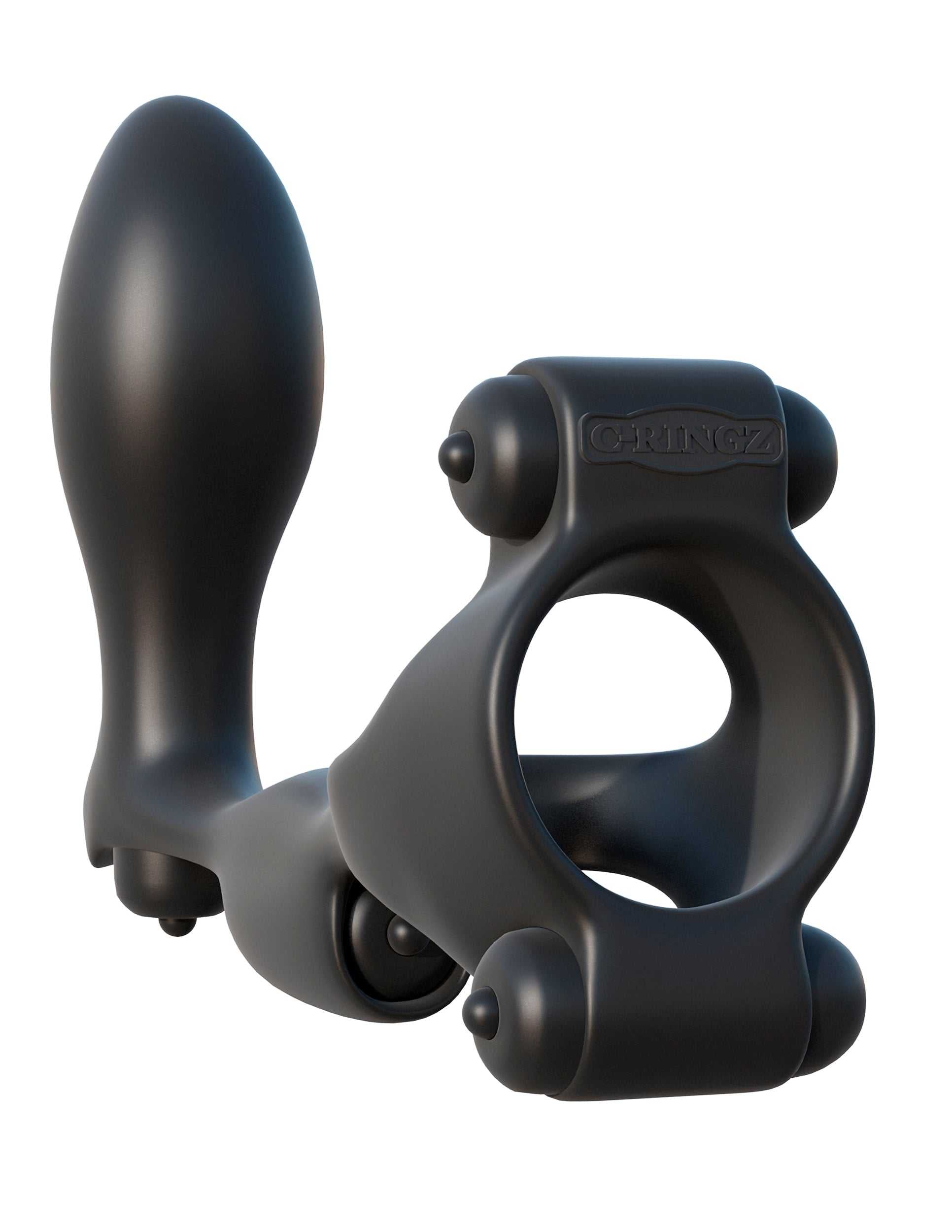 Fantasy C-Ringz Ultimate Ass Gasm - Black Luxe Ember Essentials