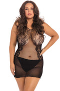 Lace Fantasy Mini Dress - Black - 1x-3x Luxe Ember Essentials