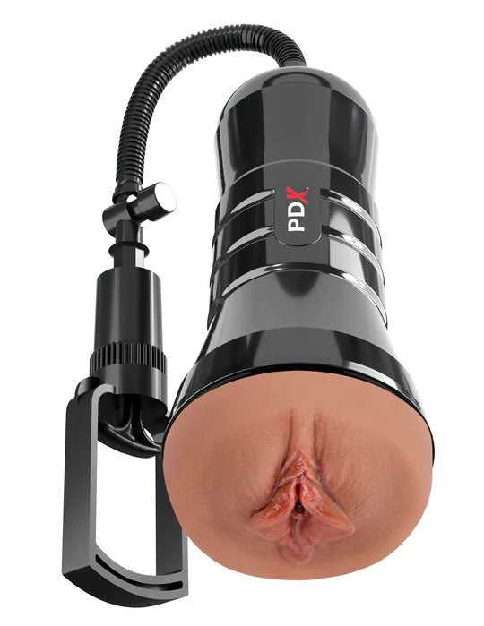 Pdx Extreme Wet Pussies Super Sucker XXL Stroker - Brown Luxe Ember Essentials