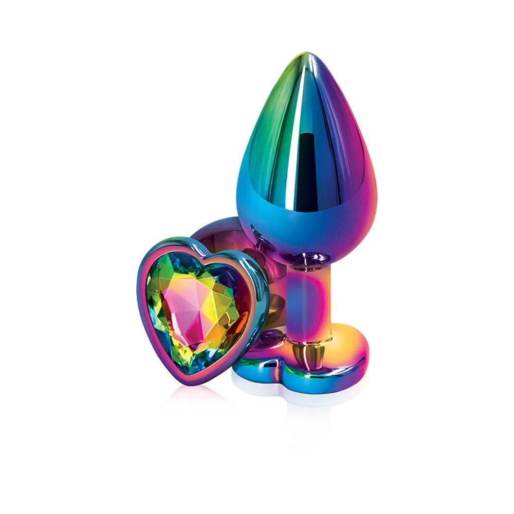 Rear Assets - Multicolor Heart - Medium - Rainbow Luxe Ember Essentials