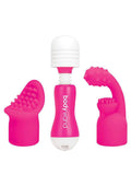 Bodywand Rechargeable Mini Massager With Attachments - Pink Luxe Ember Essentials