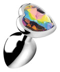 Rainbow Prism Heart Anal Plug - Small Luxe Ember Essentials
