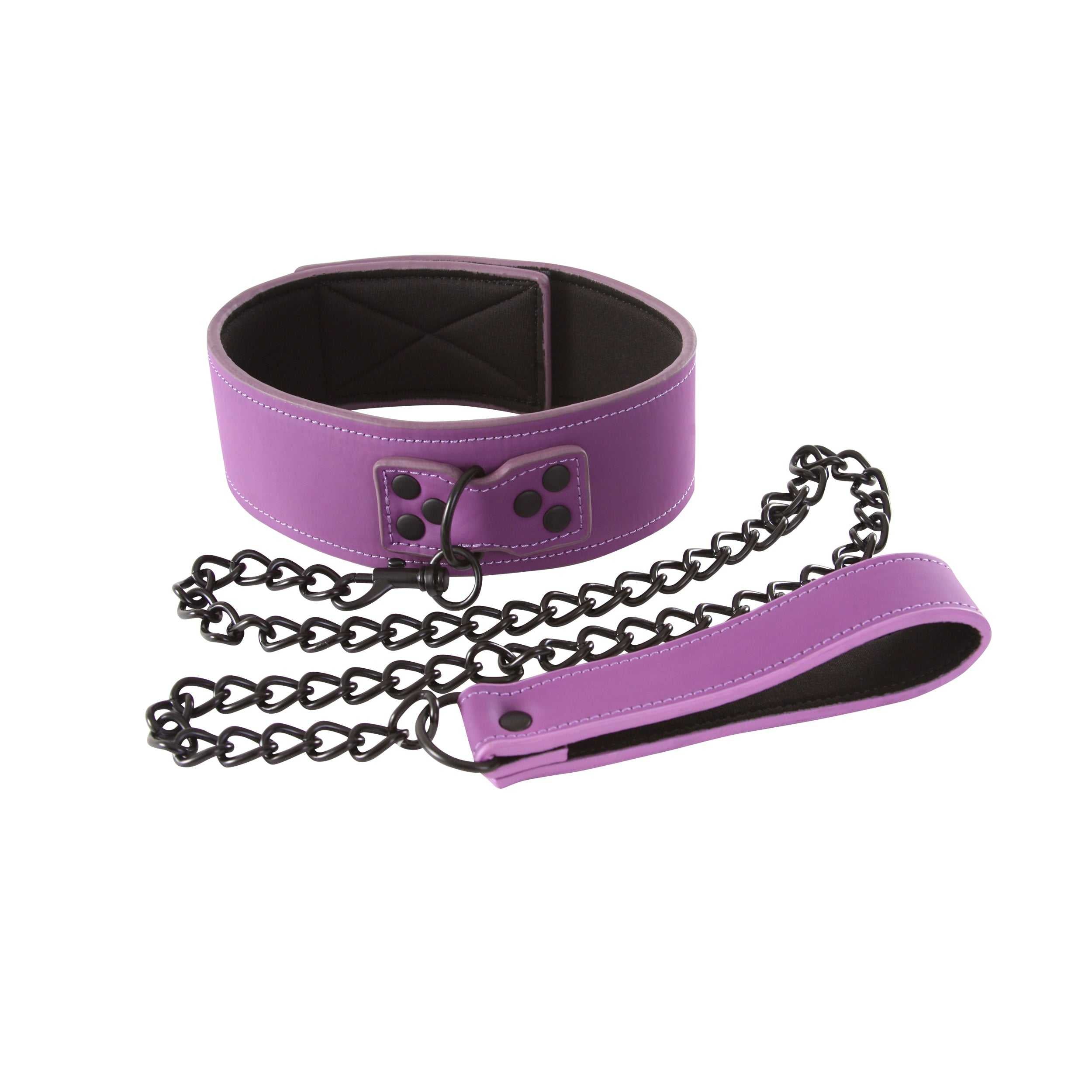 Lust Bondage Collar - Purple Luxe Ember Essentials