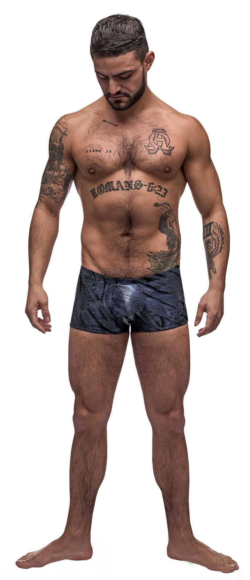 Blue Streak Mini Short - Blue - Small Luxe Ember Essentials