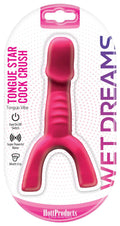 Tongue Star Cock Crush Tongue Vibe With Penis Super Powerful Motor - Pink Luxe Ember Essentials
