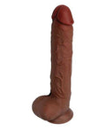 Real Skin 11 Dual Layer Dildo - Light Brown Luxe Ember Essentials