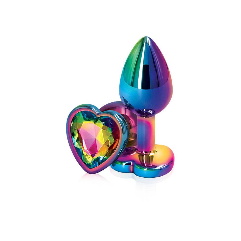 Rear Assets - Multicolor Heart - Small - Rainbow Luxe Ember Essentials