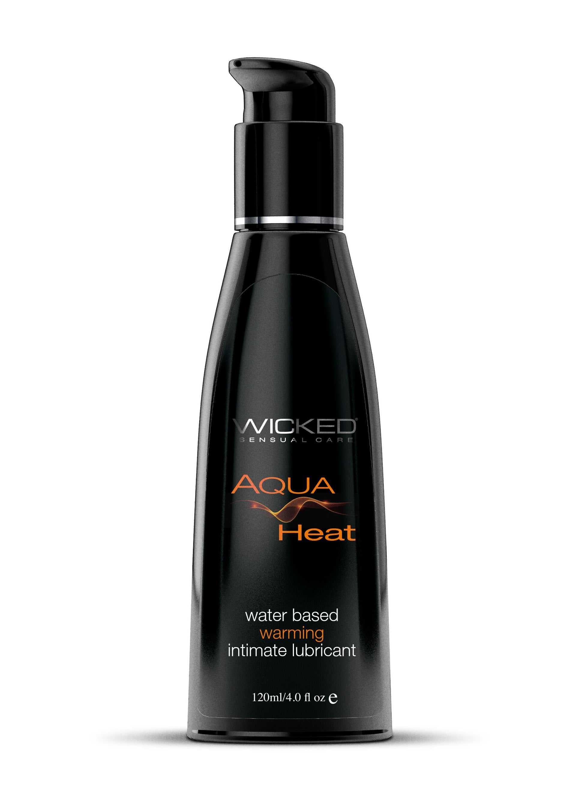Aqua Heat Water Based Warming Lubricant - 4 Fl. Oz. Luxe Ember Essentials