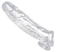 Realistic Clear Penis Enhancer and Ball Stretcher Luxe Ember Essentials